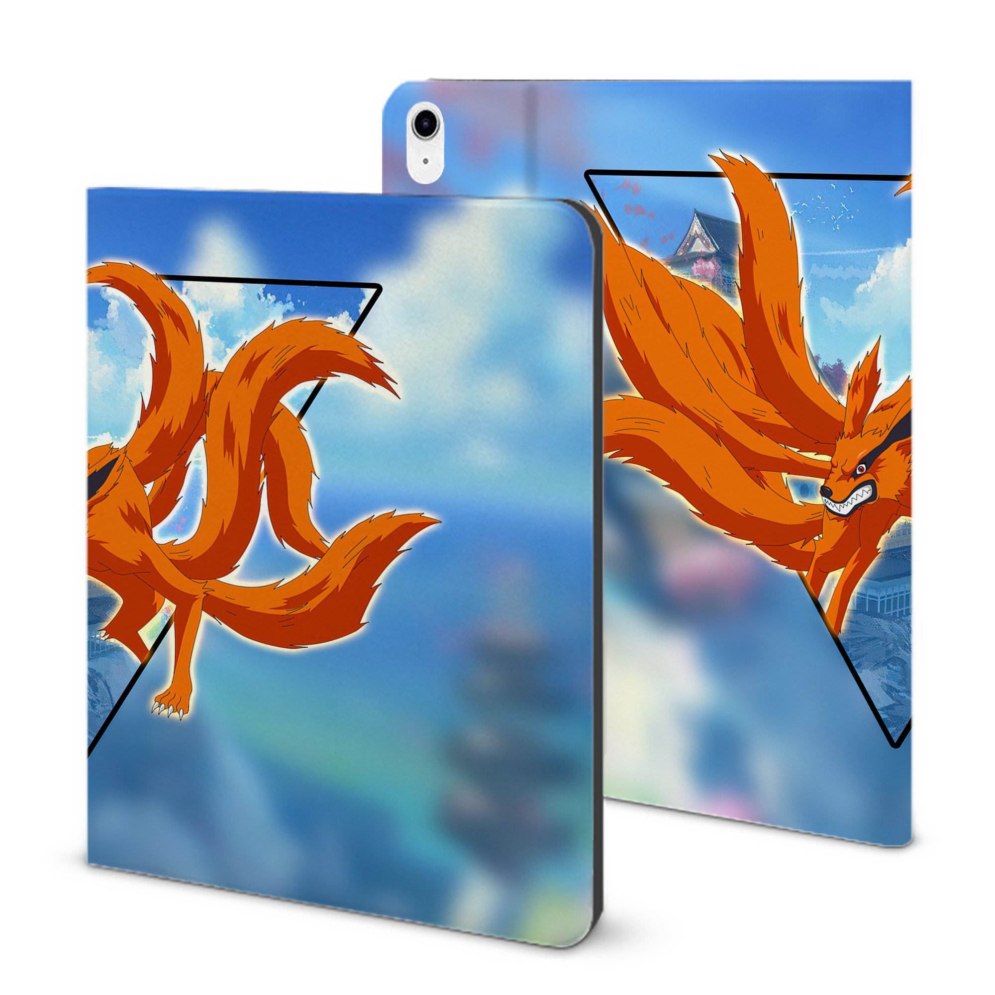（画像用） NARUTO -ナルト- NARUTO -ナルト- 疾風伝 IPad ケース ブック型 PUレザー TPU 耐衝撃 軽量 薄型 ペン収納なし 全面保護 IPad 各モデル対応